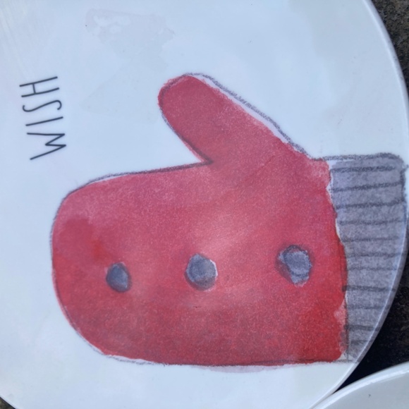 Rae Dunn Melamine Christmas Plates - Picture 4 of 5